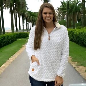 Simply Southern Textured Quarter-Zip Pullover